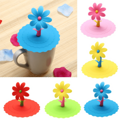 Sunflower Silicone Cup Lid Keep Drinks Dust Proof & Airtight