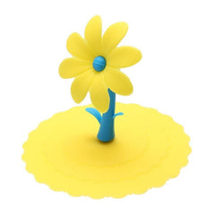 Sunflower Silicone Cup Lid Keep Drinks Dust Proof & Airtight