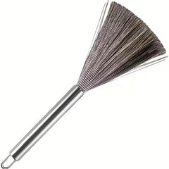 Stainless Steel Pot Cleaning Brush with Long Handle for Kitchen