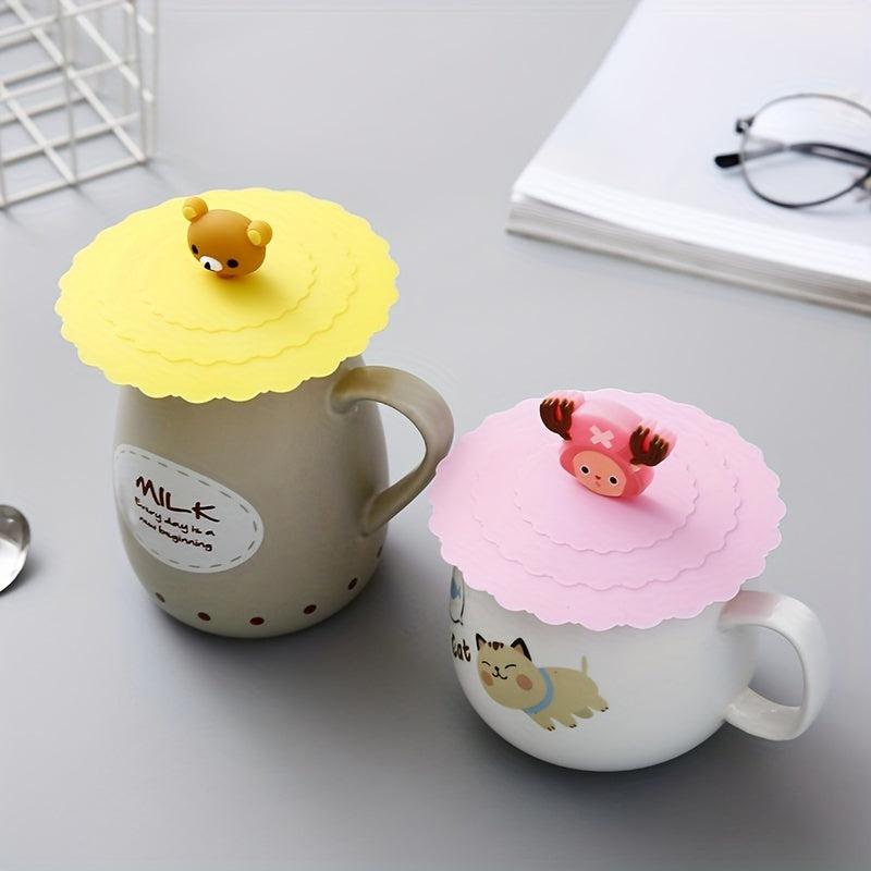 Cartoon Silicone Cup Cover Sealing Leak-proof Water Cup Cover