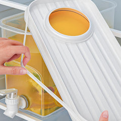 Drink Dispenser For Fridge Beverage with Spigot, Juice Containers