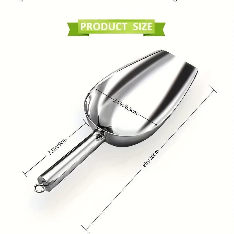 Stainless Steel Ice Scoop Food Shovel Multipurpose for Candy Kitchen Bar Party
