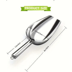 Stainless Steel Ice Scoop Food Shovel Multipurpose for Candy Kitchen Bar Party