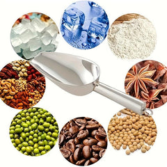 Stainless Steel Ice Scoop Food Shovel Multipurpose for Candy Kitchen Bar Party