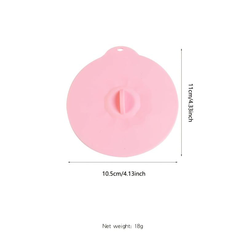 1pc Silicone Cup Lid Random Color Cover Seal Hot Drink Mug Cover