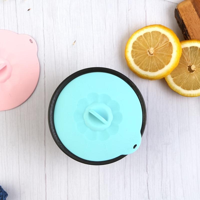 1pc Silicone Cup Lid Random Color Cover Seal Hot Drink Mug Cover