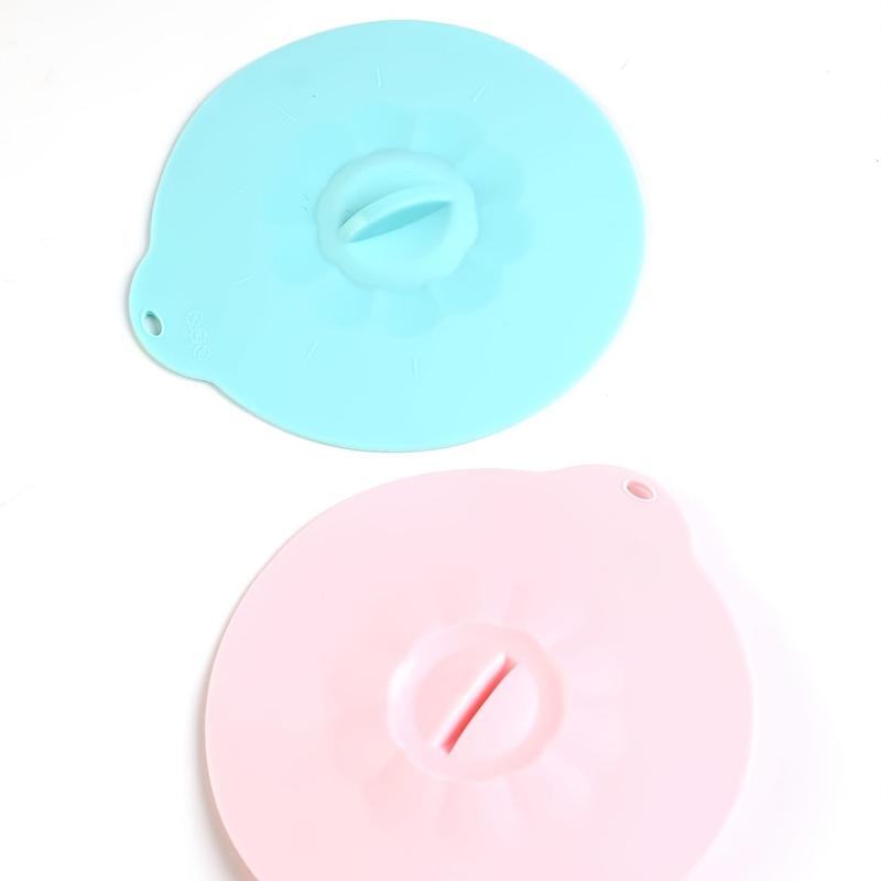 1pc Silicone Cup Lid Random Color Cover Seal Hot Drink Mug Cover