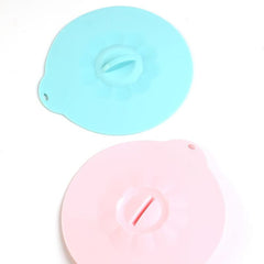 1pc Silicone Cup Lid Random Color Cover Seal Hot Drink Mug Cover