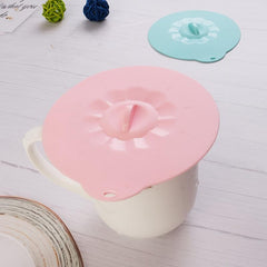1pc Silicone Cup Lid Random Color Cover Seal Hot Drink Mug Cover