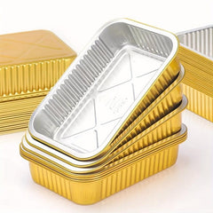 Aluminum Foil Mini Loaf Pans With Lids 100pcs