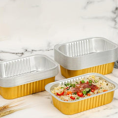 Aluminum Foil Mini Loaf Pans With Lids 100pcs