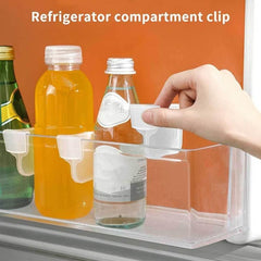 10pcs Refrigerator Divider Clip Food Beverage Sorting Divider