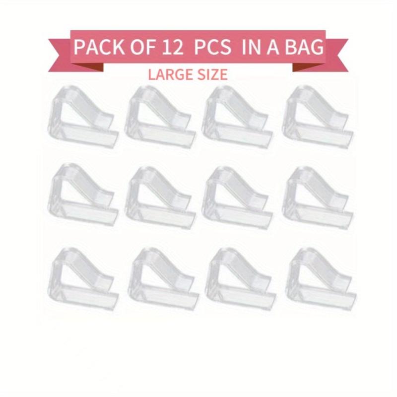 Clear Plastic Tablecloth Clips - Set of 18 - Table Cloth Holder for Party