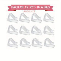 Clear Plastic Tablecloth Clips - Set of 18 - Table Cloth Holder for Party