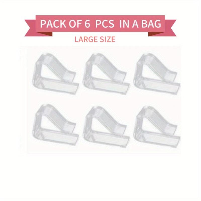 Clear Plastic Tablecloth Clips - Set of 18 - Table Cloth Holder for Party