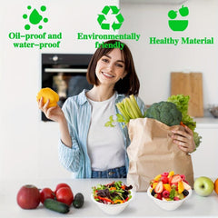 10pcs 8oz Compostable Bagasse Bowls Disposable Paper Bowls for Hot and Cold Food