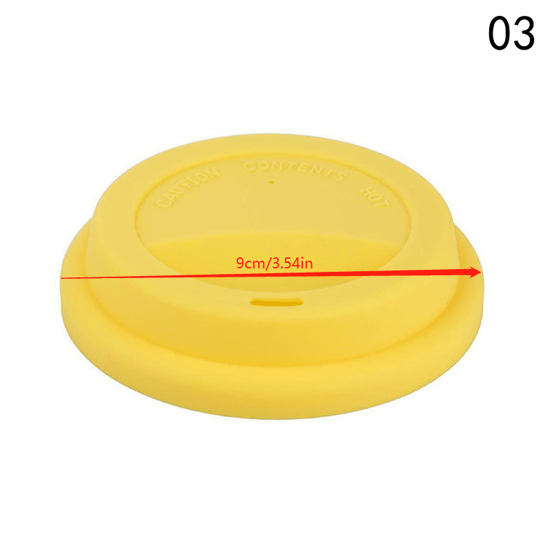 1pc Silicone Drinking Lid Spill Proof Cup Lids Reusable Coffee Mug Lids