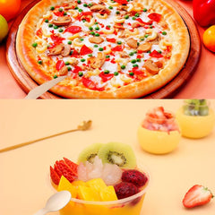 50pcs Disposable Wooden Fork Spoon Party Gathering Tableware