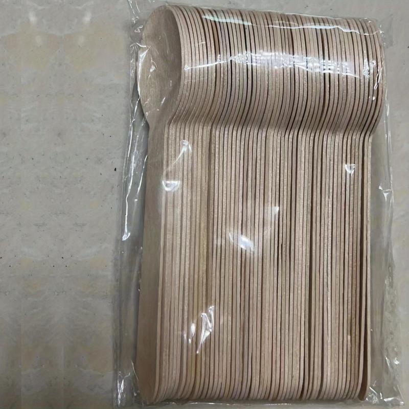 50pcs Disposable Wooden Fork Spoon Party Gathering Tableware