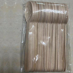 50pcs Disposable Wooden Fork Spoon Party Gathering Tableware