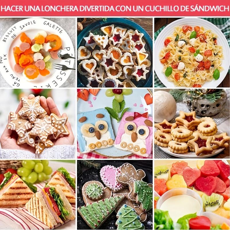 32pcs Sandwich Cutter Set with Fork, BPA Mold Cutter, Steel Fruit/Veggi