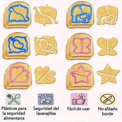 32pcs Sandwich Cutter Set with Fork, BPA Mold Cutter, Steel Fruit/Veggi