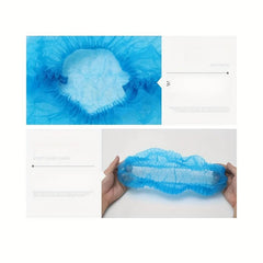 40pcs Disposable Head Cover Non woven Strip Hat Dustproof Cap