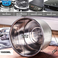 Stainless Steel Melting Pot Kit with Silicone Spatula