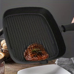 Square Cast Iron Baking Tray 25.4cm with Heat-resistant Stand