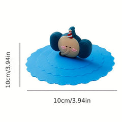 Silicone Cup Lid Leak Proof Dust Proof Fresh Keeping Tea Water Cups