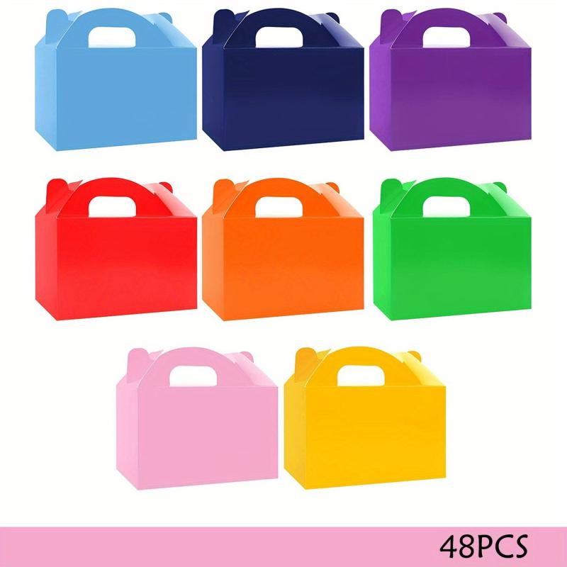Rainbow Treat Boxes 24pcs 48pcs 15 24 Cm