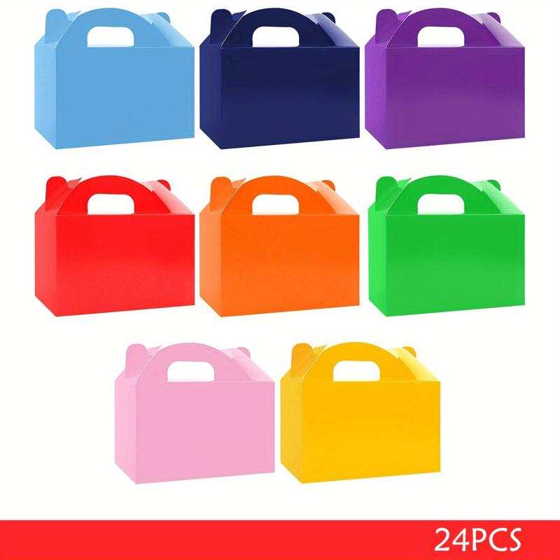 Rainbow Treat Boxes 24pcs 48pcs 15 24 Cm