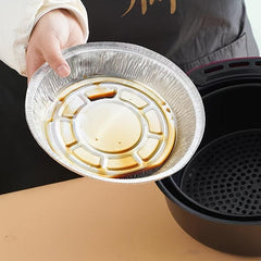 20-32cm Air Fryer Tin Paper Pan Household Oven Baking Tray Tin Foil