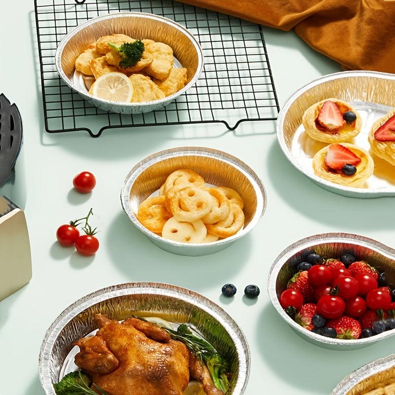 20-32cm Air Fryer Tin Paper Pan Household Oven Baking Tray Tin Foil