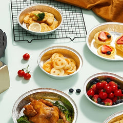 20-32cm Air Fryer Tin Paper Pan Household Oven Baking Tray Tin Foil