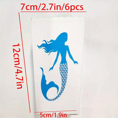 6pcs Mermaid Unicorn Popcorn Box Birthday Party Decoration