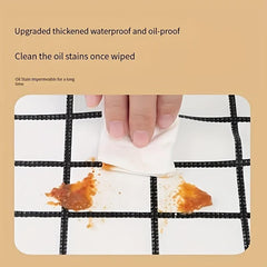 5pcs Waterproof Oilproof Plastic Tablecloth Cover