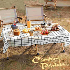 5pcs Waterproof Oilproof Plastic Tablecloth Cover