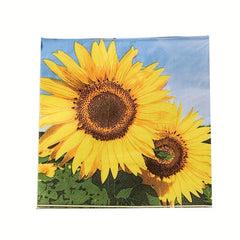 20pcs Sunflower Napkins for Weddings Birthdays Home Decor 12 99''