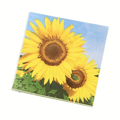 20pcs Sunflower Napkins for Weddings Birthdays Home Decor 12 99''