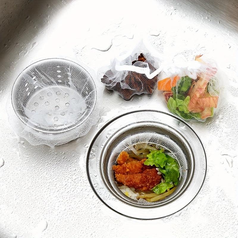 30/100pcs Disposable Mesh Sink Strainer Bags - Kitchen Sink Strainer Mesh Bags