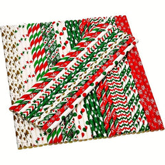 25pcs Biodegradable Paper Straws Christmas Party Cocktail Decorations