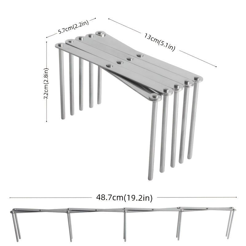 Adjustable Stainless Steel Drying Rack for Kitchen Storage
