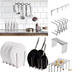 Adjustable Stainless Steel Drying Rack for Kitchen Storage
