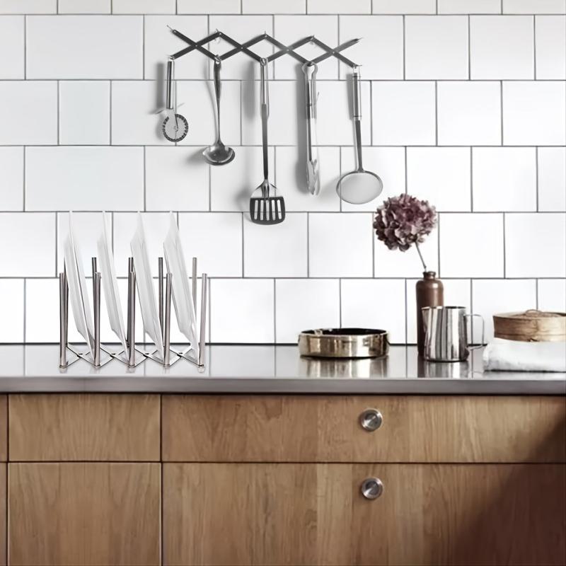 Adjustable Stainless Steel Drying Rack for Kitchen Storage