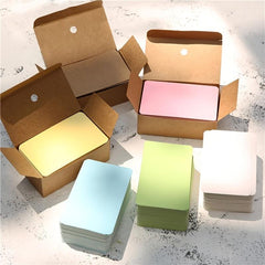 90pcs Blank Name Cards Bookmarks Message Cards Note Pads Back To School Supplies