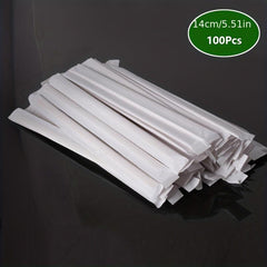 100pcs Disposable Wooden Stir Sticks Individually Packaged