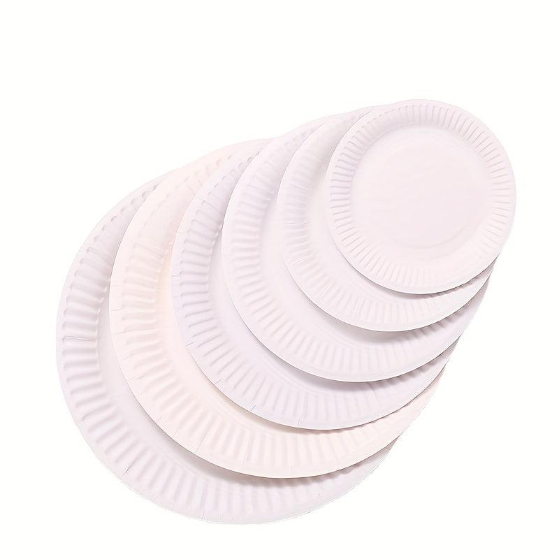 50pcs Party Paper Plates DIY Decorated Plates Supplies