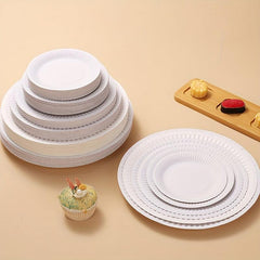 50pcs Party Paper Plates DIY Decorated Plates Supplies