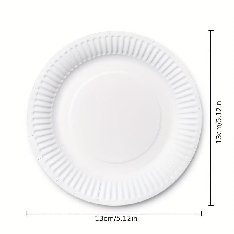 50pcs Party Paper Plates DIY Decorated Plates Supplies
